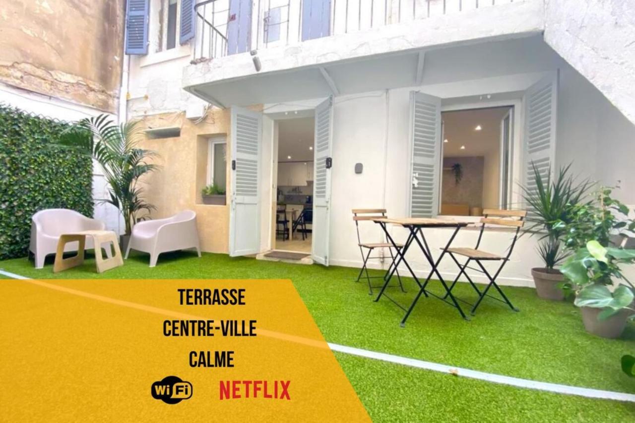 Le Zenterrasse En Villewifi-Netflix-Calme Appartement Marseilles Buitenkant foto